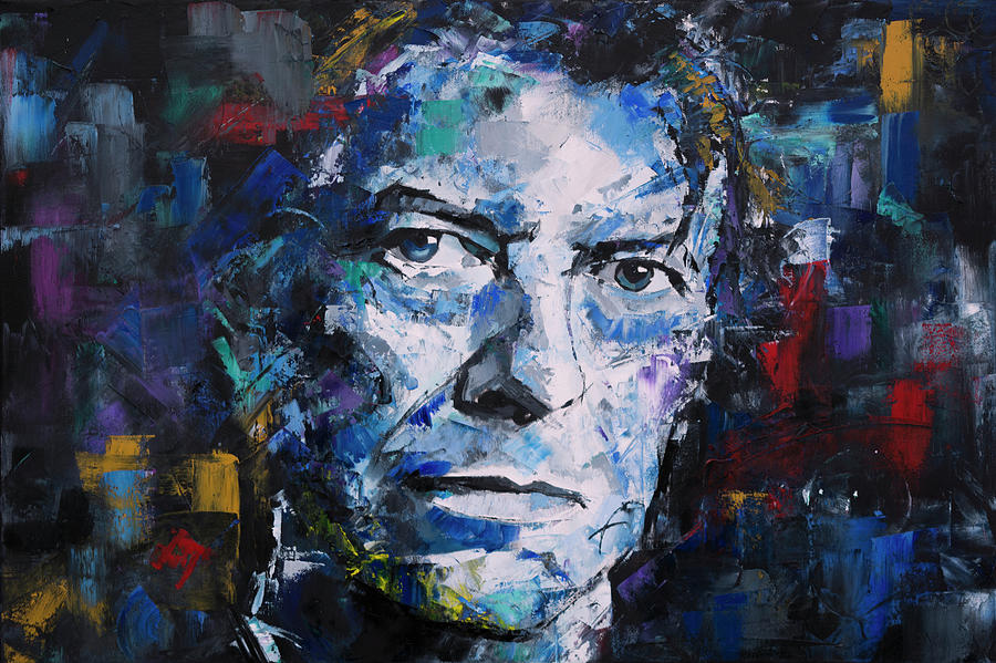 David Bowie III Painting by Richard Day