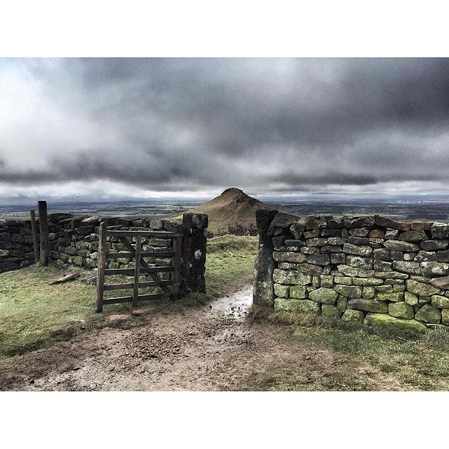 Rain Photograph - Roseberry Topping in the North Yorkshire moors  by Rebecca Bromwich