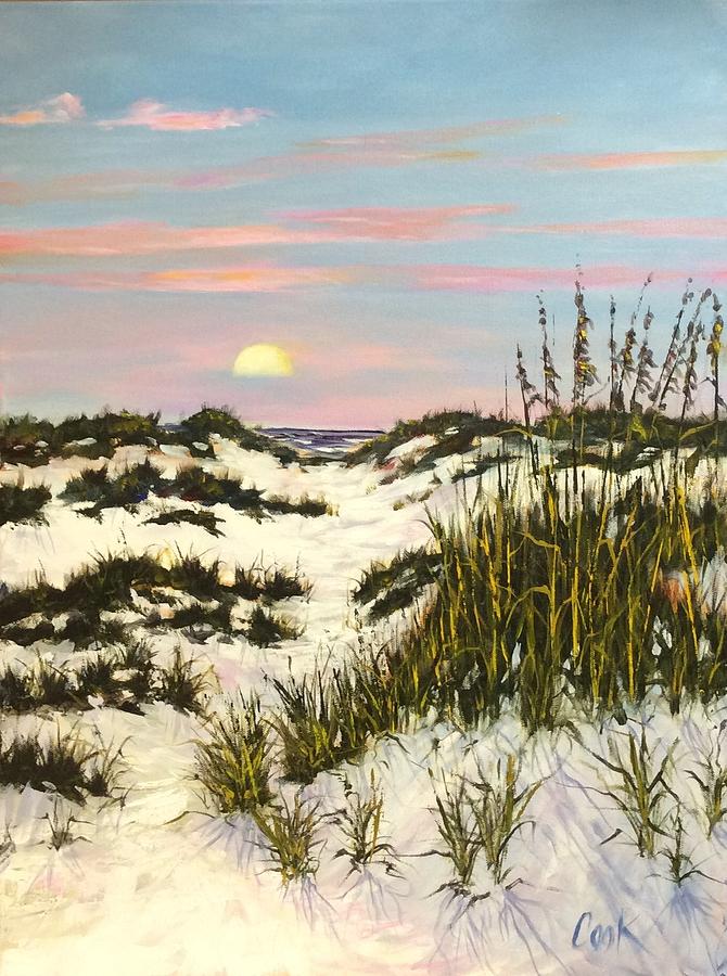 Days End #4 Painting by Michael Cook