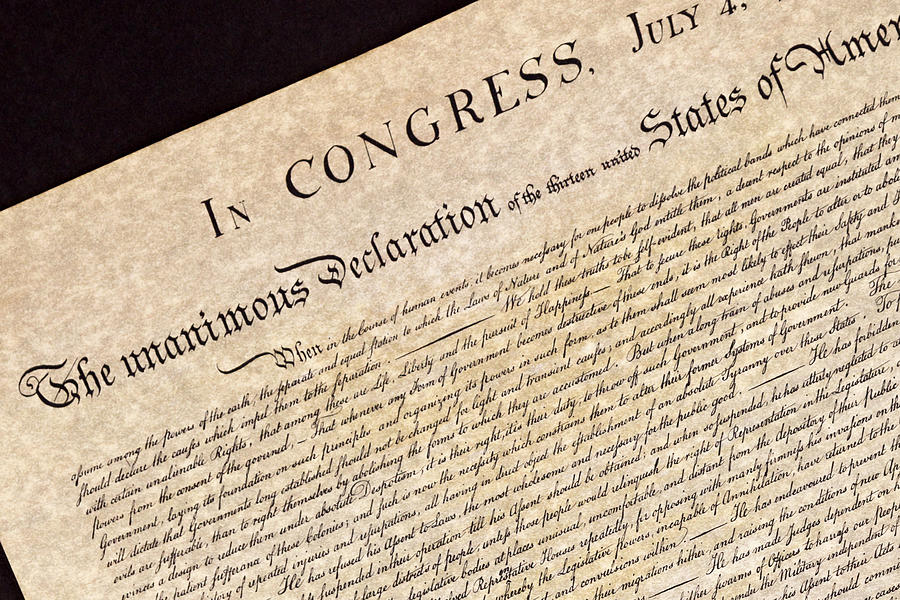 Declaration of Independence #3 Photograph by Jack R Perry