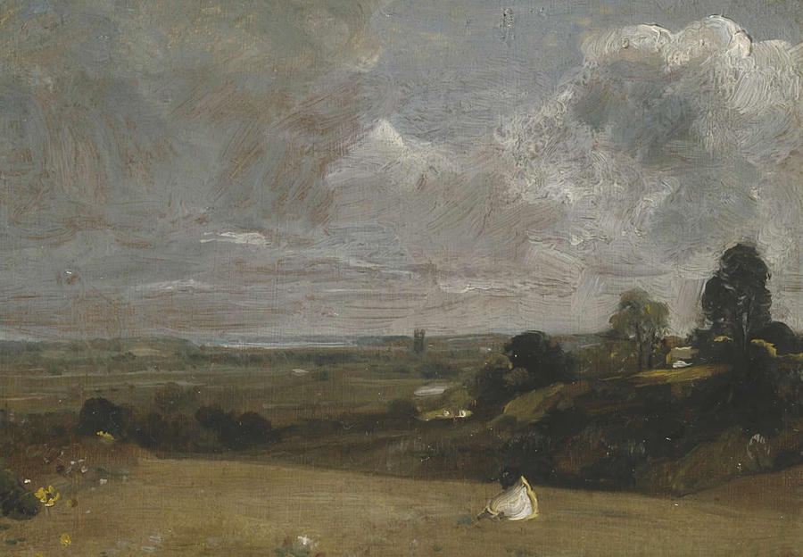 Dedham from Langham #2 Painting by John Constable