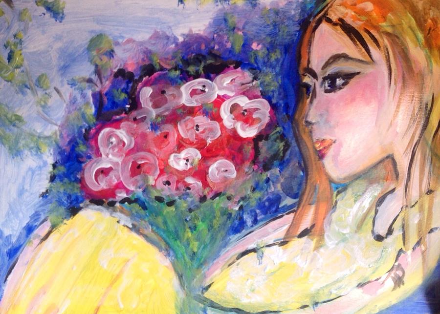 Flower Painting - Deep in thought #1 by Judith Desrosiers