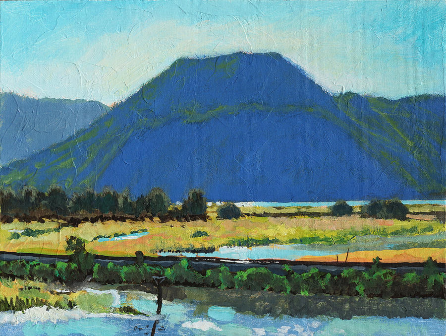 Derr Mountain Painting by Robert Bissett