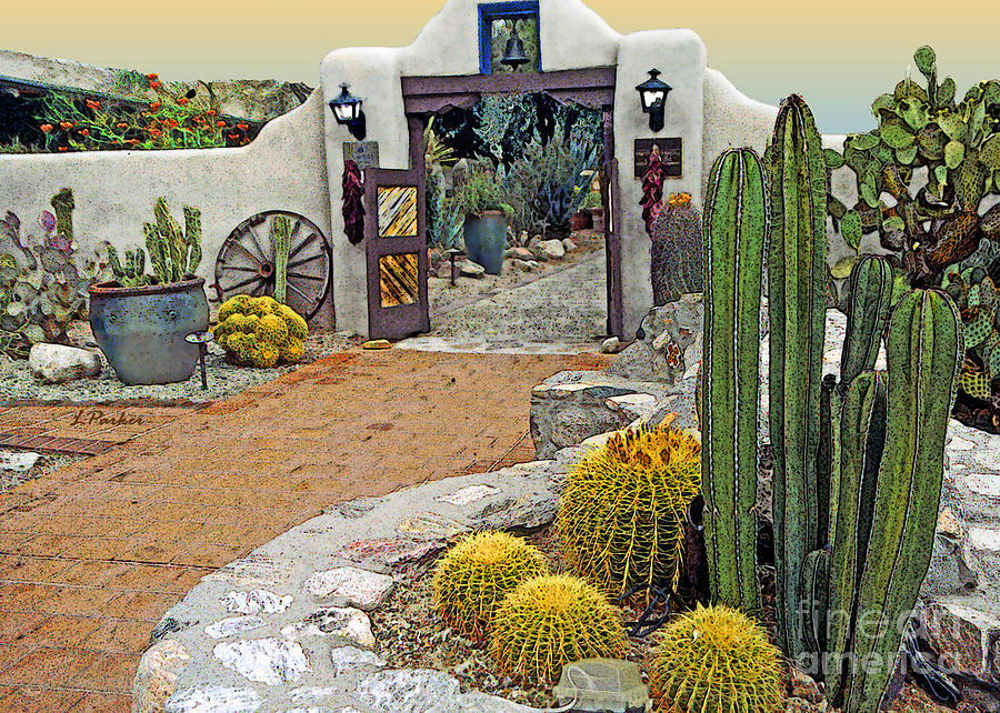 Architecture Photograph - Desert Garden  by Linda Parker