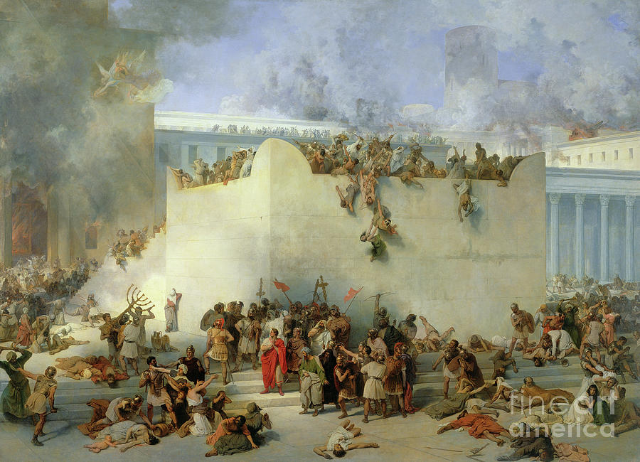 Destruction of the Temple of Jerusalem Painting by Francesco Hayez