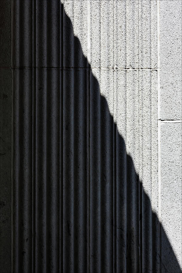 Detail Exterior Wall Light and Shadow #2 Photograph by Robert Ullmann