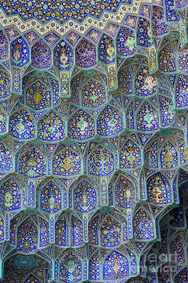 Details of Sheikh Lotfollah Mosque in Isfahan, Iran Photograph by ...