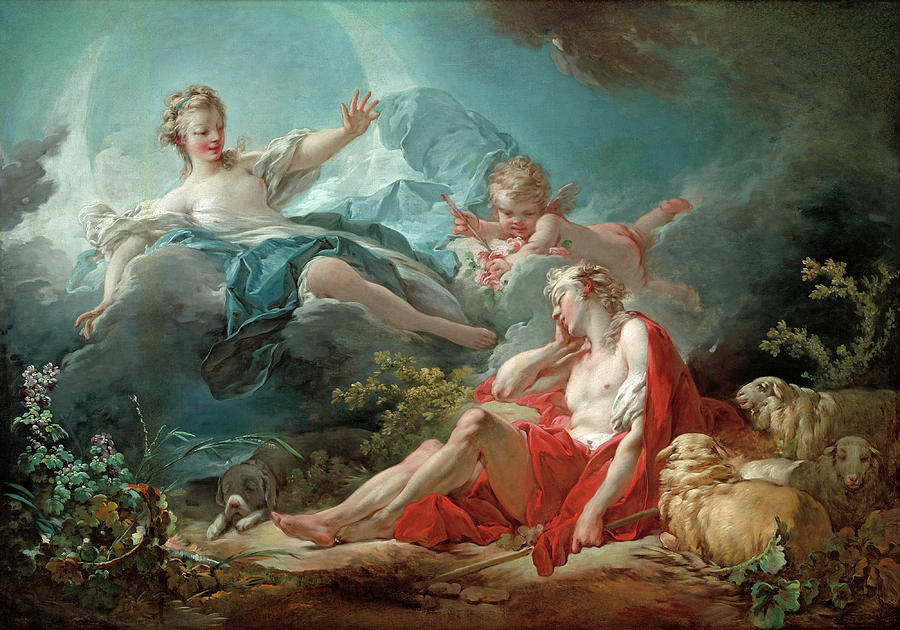 Diana and Endymion #2 Painting by Jean-Honore Fragonard