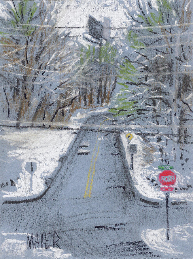 Dickson Road II #1 Drawing by Donald Maier