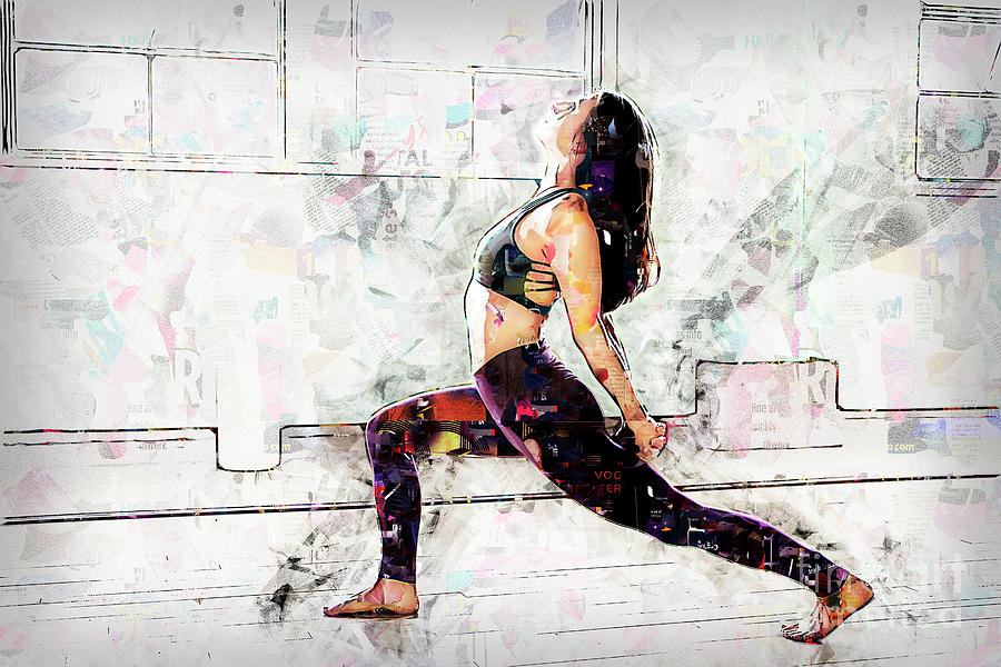 Digitally enhanced Yoga instructor Photograph by Gal Eitan