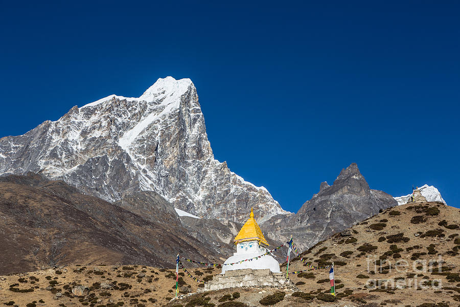 Dingboche stupa in Nepal #2 Photograph by Didier Marti