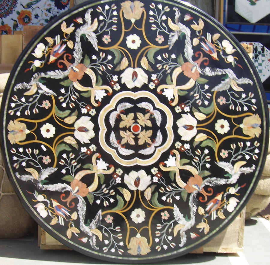 Dining Table Sculpture by Indian Marble Artist