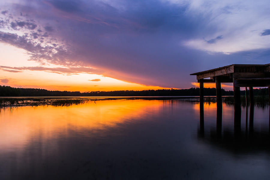 Sunset Photograph - Dock Sunset #3 by Parker Cunningham