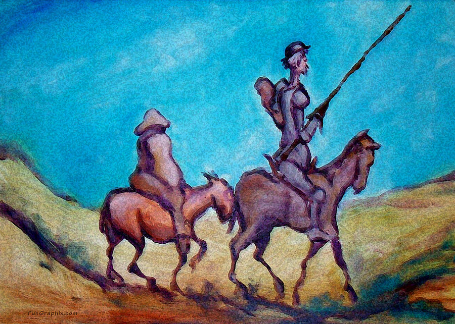 Don Quixote  Painting by Kevin Middleton