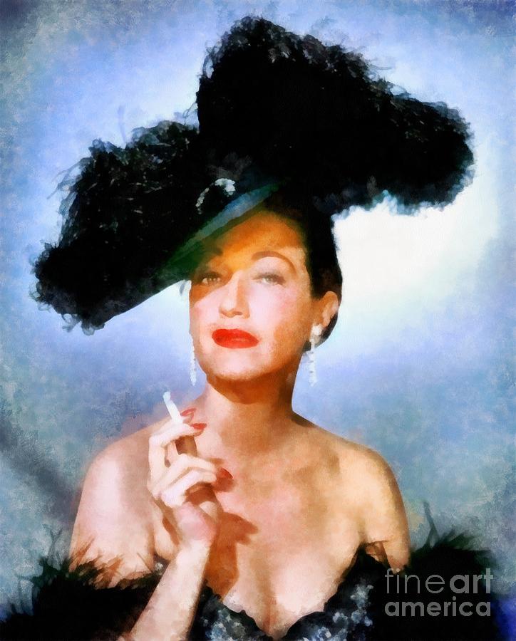 Hollywood Painting - Dorothy Lamour, Vintage Hollywood Actress #2 by Esoterica Art Agency