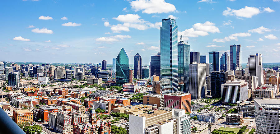 Downtown Dallas Texas City Skyline And Surroundings #2 Photograph by Alex Grichenko