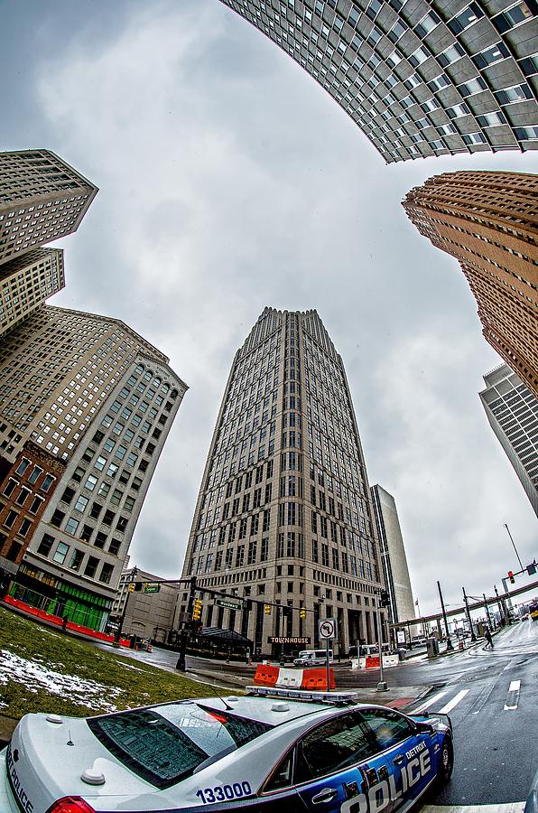 Downtown Detroit Michigan City Skyline #2 Photograph by Alex Grichenko
