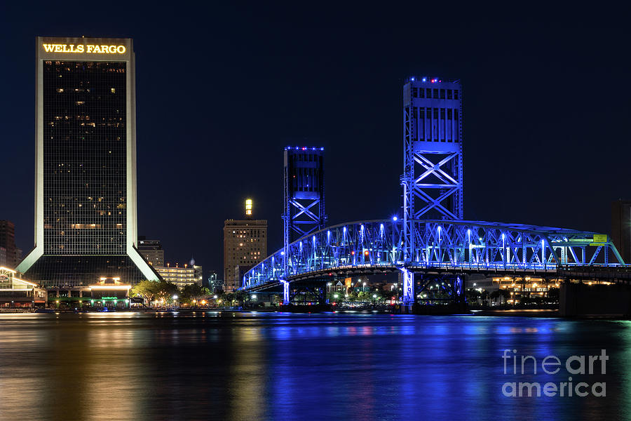 Downtown Jax at Blue Hour, Jacksonville, Florida #2 Photograph by Dawna Moore Photography