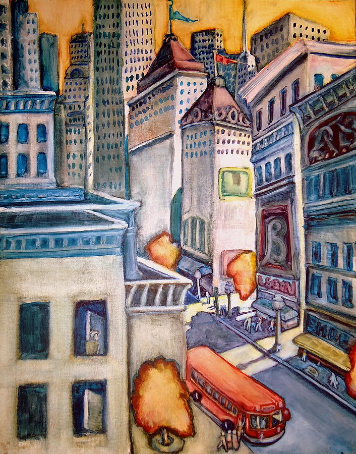 Downtown #2 Painting by Steven Holder