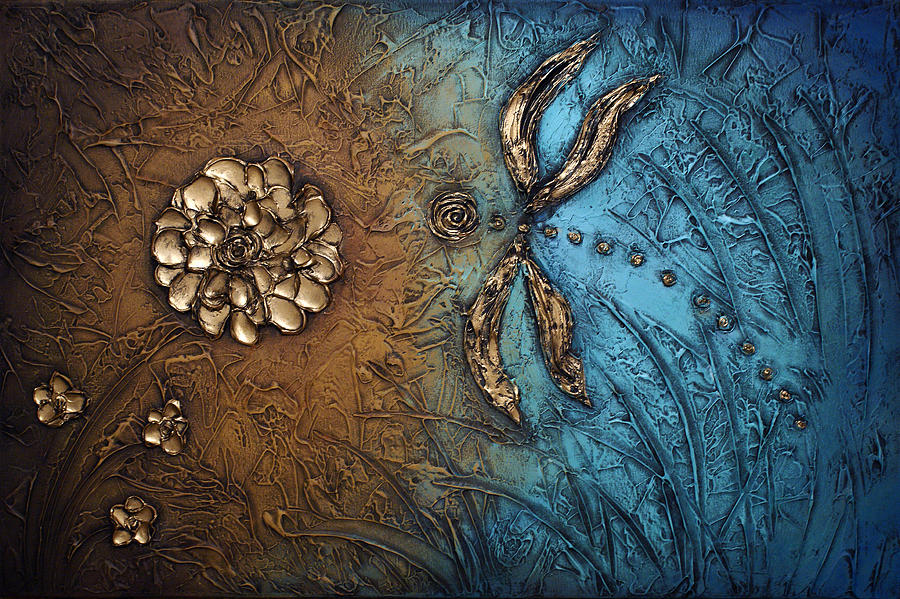 Abstract Painting - Dragonfly #1 by Susanna Shaposhnikova