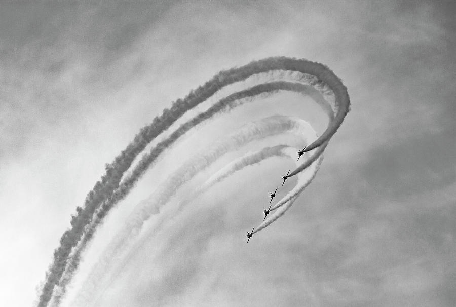Red Arrows Photograph - Dramatic 2 by Angela Aird Red Arrows Photograph - Dramatic 2 by Angela Aird
