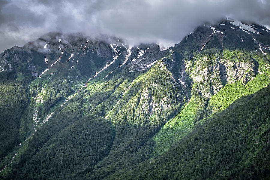 Driving Through White Pass Highway In Alaska To British Columbia #2 Photograph by Alex Grichenko