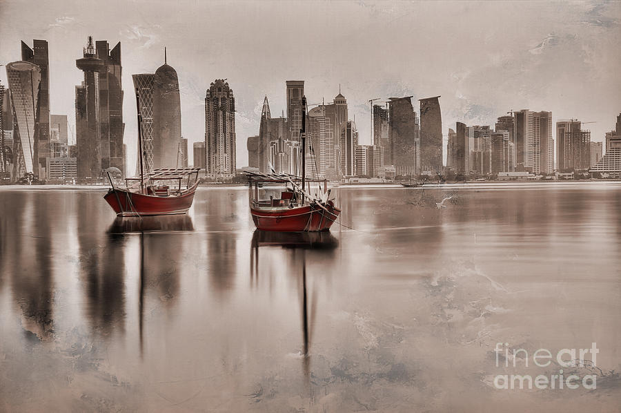Dubai High Rise #1 Painting by Gull G