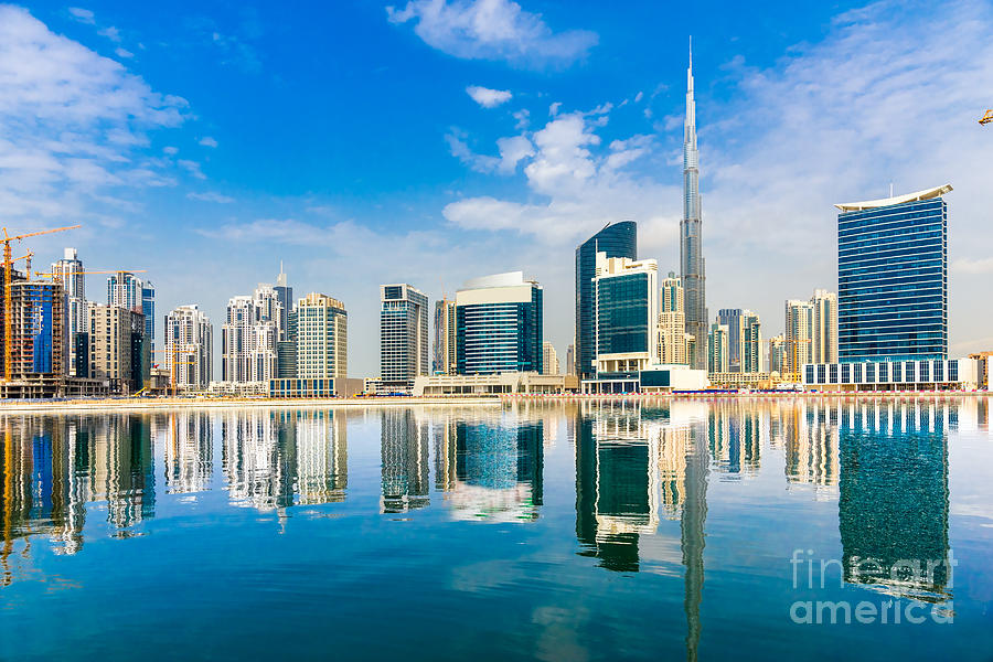 Dubai skyline  #2 Photograph by Luciano Mortula