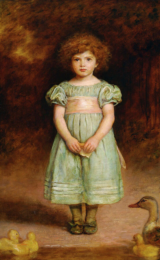 Ducklings Painting By John Everett Millais