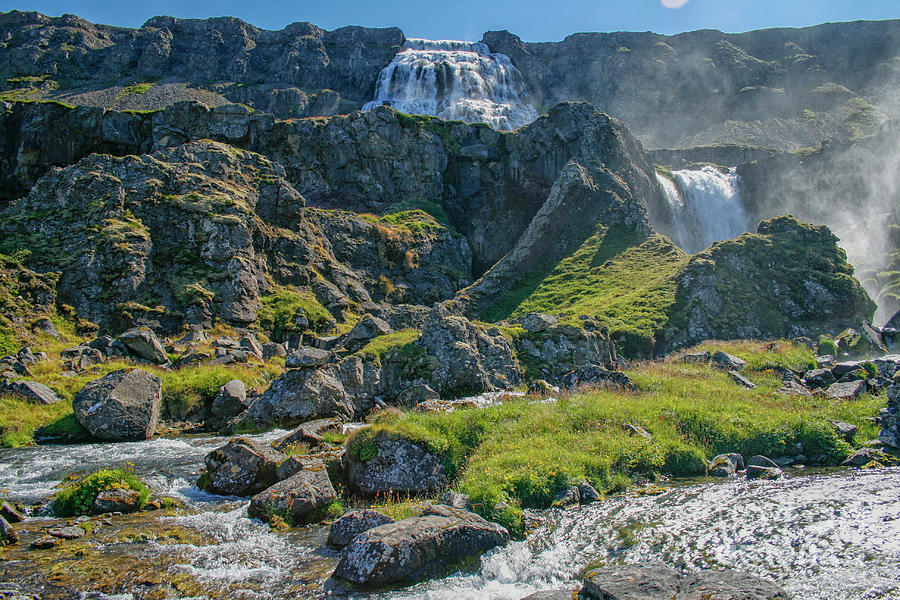 Dynjandi waterfall landscape Photograph by Patricia Hofmeester
