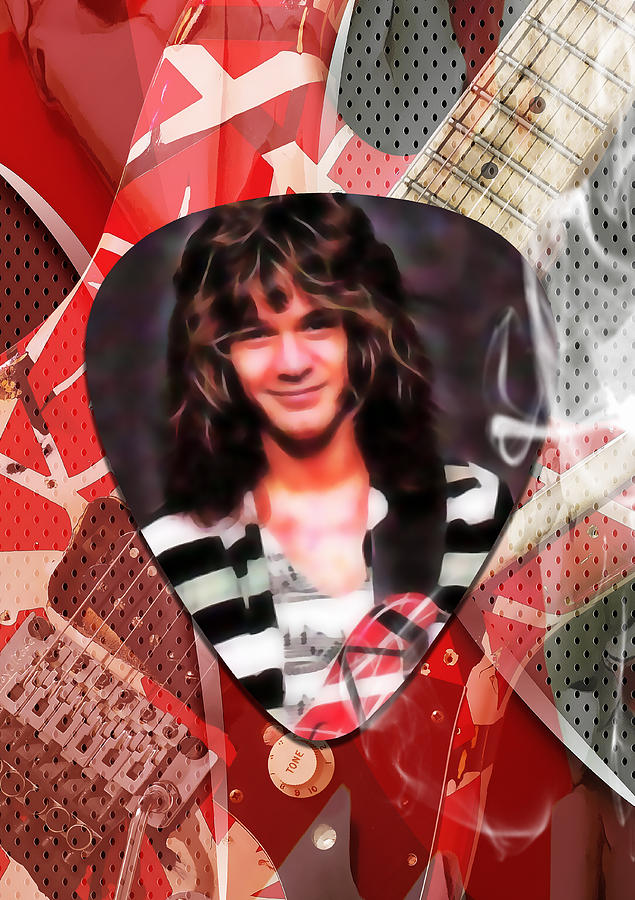 Eddie Van Halen Art #3 Mixed Media by Marvin Blaine