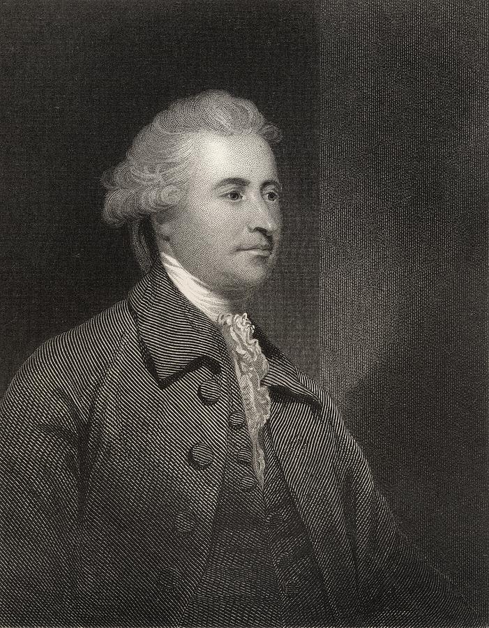 Portrait Drawing - Edmund Burke 1729 To 1797 Anglo Irish #2 by Vintage Design Pics