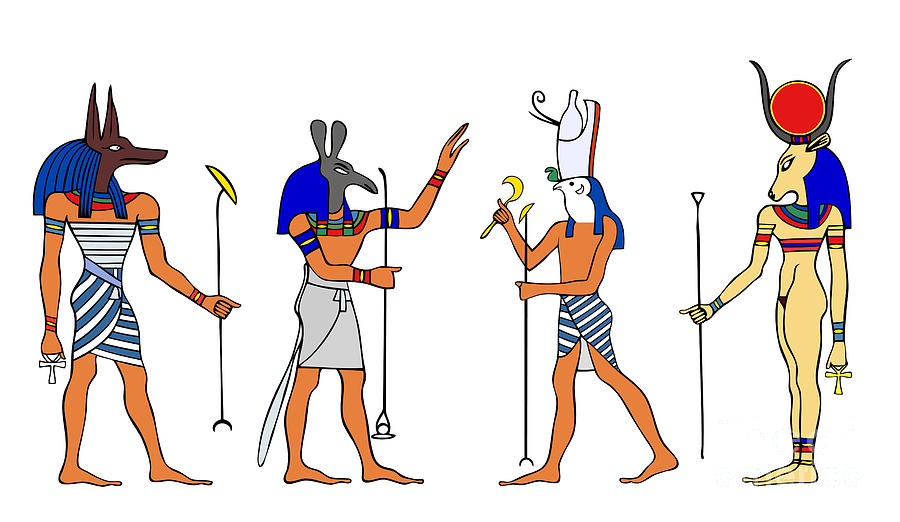 Egyptian Drawings Of Gods