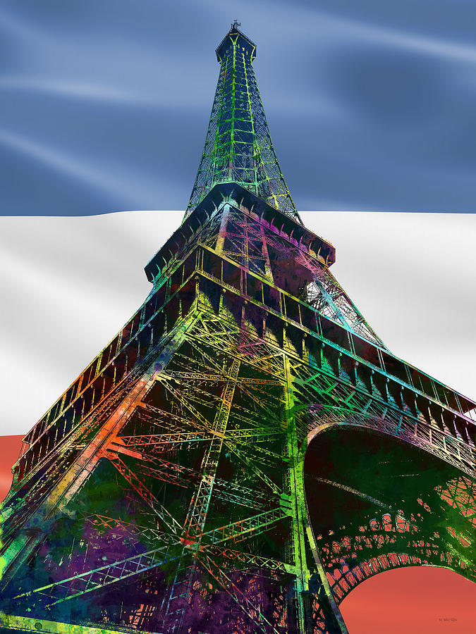 Eiffel Tower Digital Art By Marlene Watson