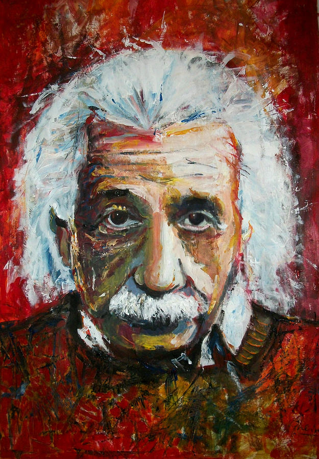 Albert Einstein Painting - Einstein #3 by Marcelo Neira