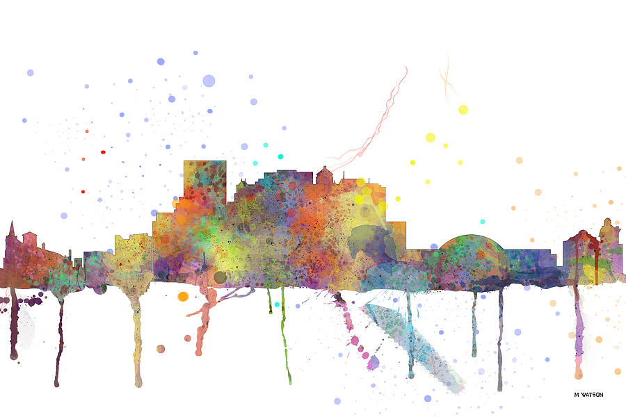 El Paso Texas Skyline #2 Digital Art by Marlene Watson
