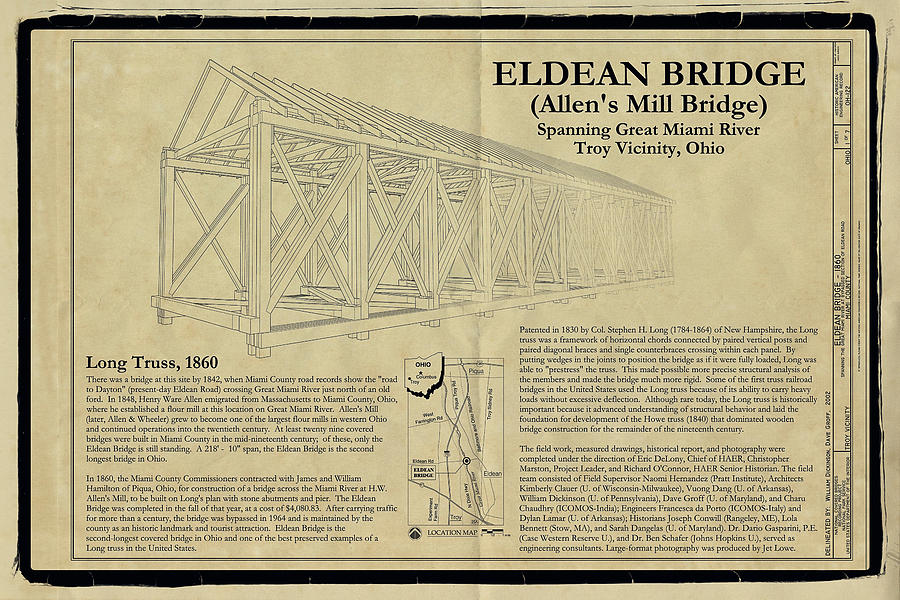 Eldean  Covered Bridge #3 Photograph by Jack R Perry