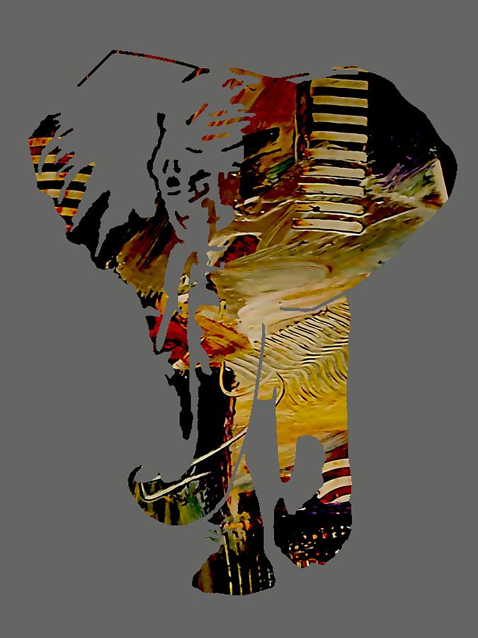 Elephant Mixed Media - Elephant Collection #2 by Marvin Blaine