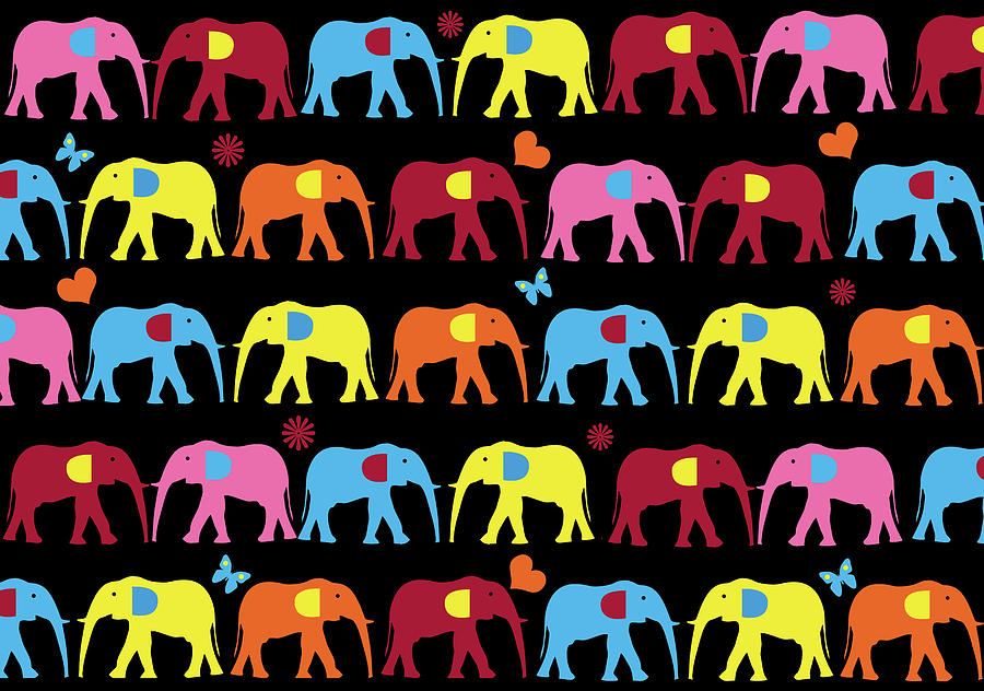 Elephant Digital Art by Mark Ashkenazi