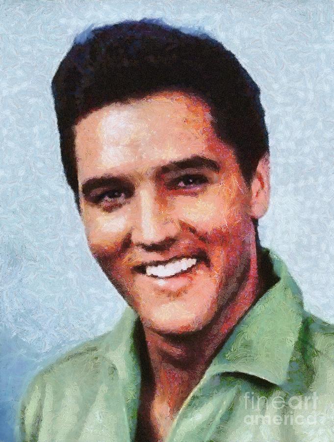 Elvis Presley, Music Legend Painting By Esoterica Art Agency - Fine Art 