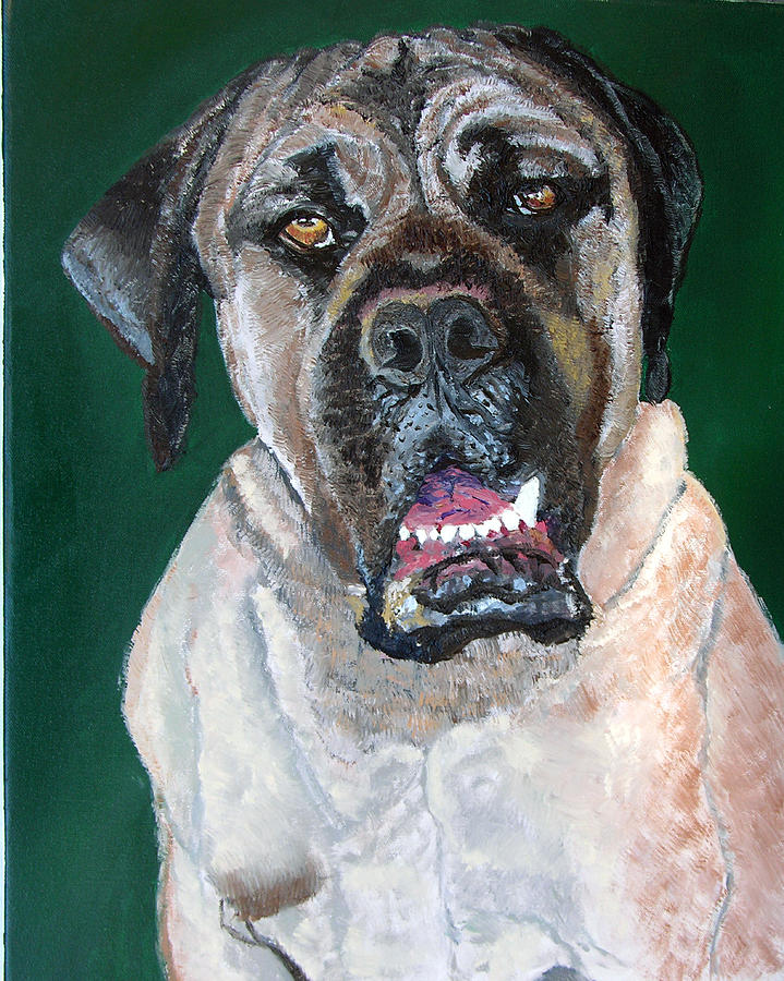 Mastiff Painting - Ely #2 by Stan Hamilton