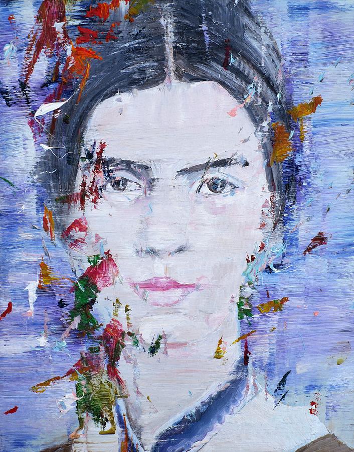 EMILY DICKINSON - oil portrait #2 Painting by Fabrizio Cassetta