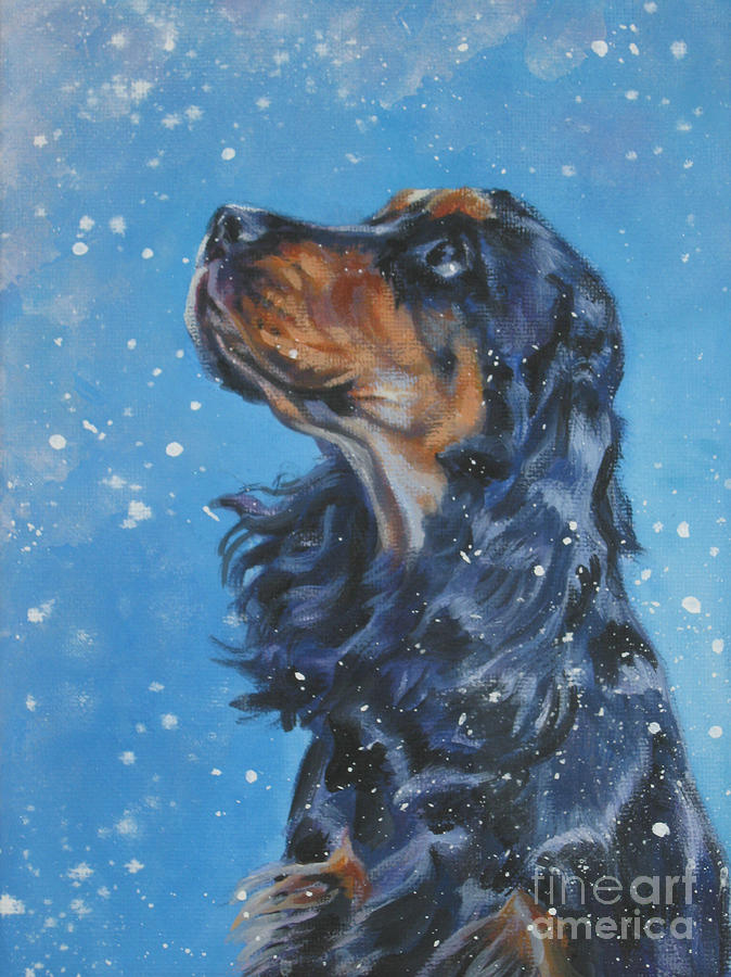 Winter Painting - English Cocker Spaniel #2 by Lee Ann Shepard
