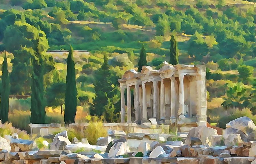 Ephesus Library #2 Photograph by Lisa Dunn