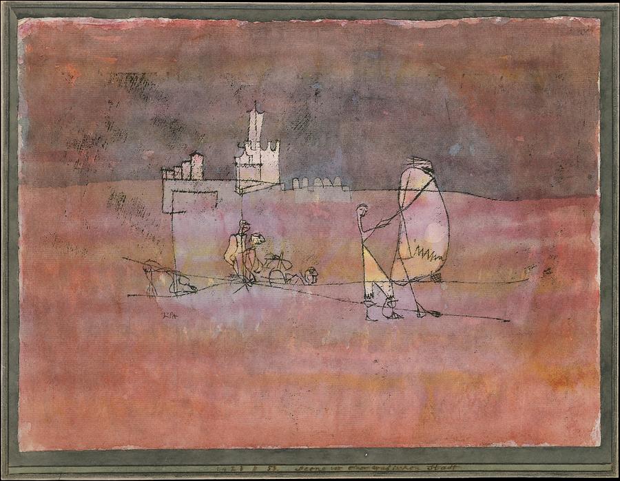Episode Before an Arab Town #2 Painting by Paul Klee