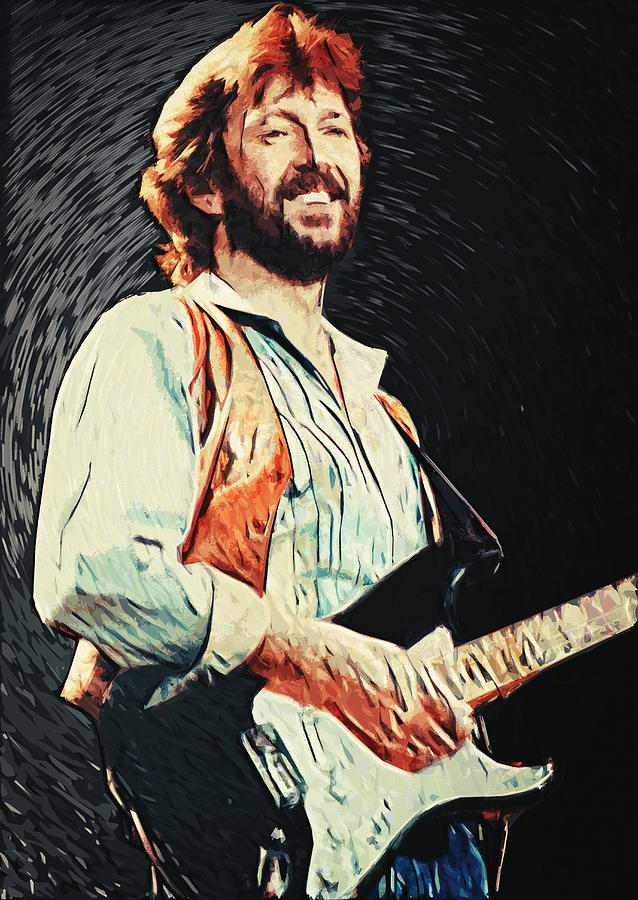 Eric Clapton Digital Art by Taylan Apukovska