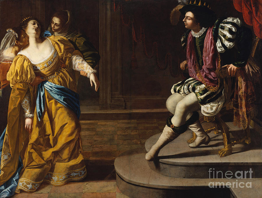 Esther before Ahasuerus Painting by Artemisia Gentileschi