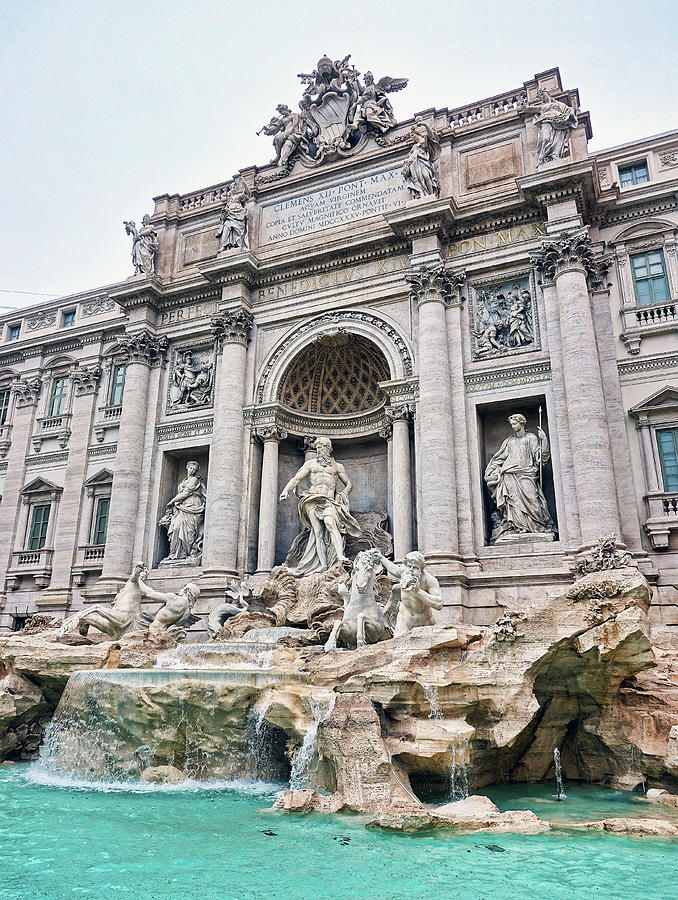 Evening At The Trevi Fountain In Rome Italy #2 Photograph by Rick Rosenshein