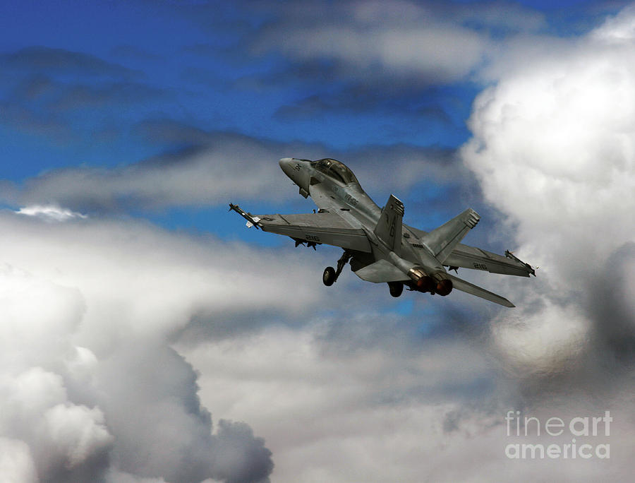 Jet Photograph - F-18 Superhornet #2 by Ang El