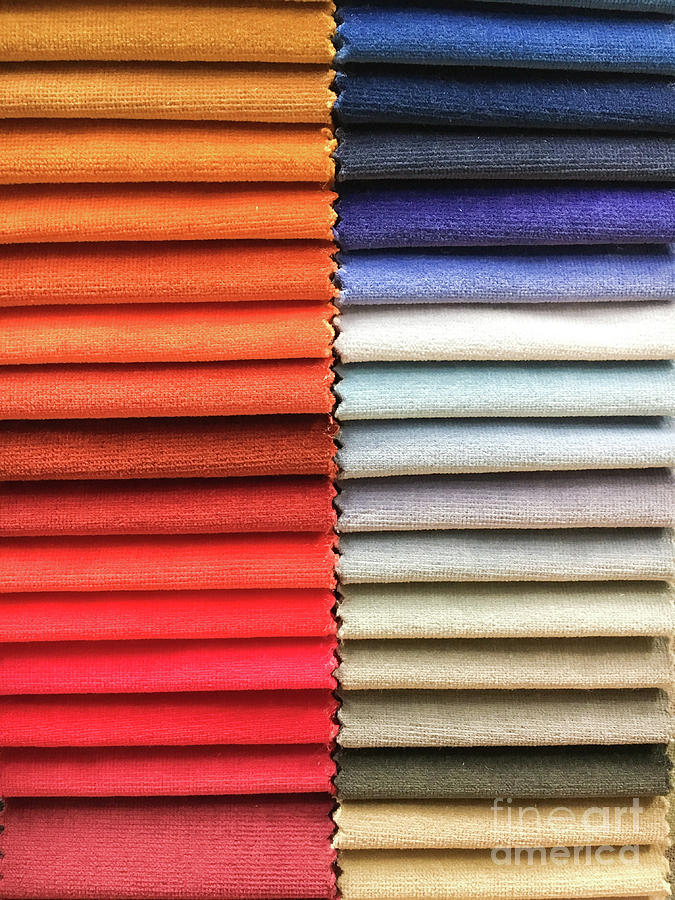 Fabric colours selection #2 Photograph by Tom Gowanlock